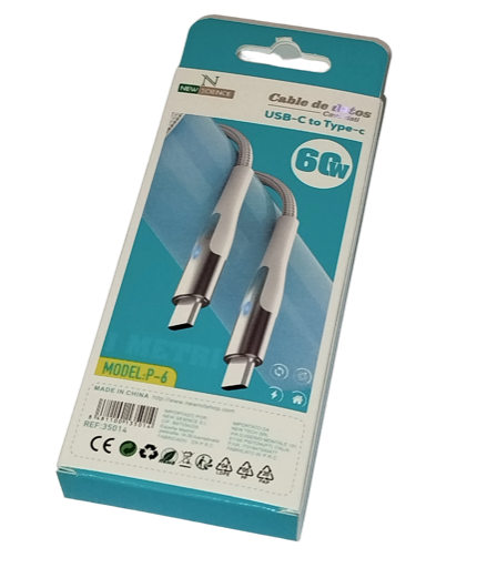 Câble USB-C vers type-C Led 1m