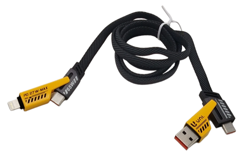 Câble de chargement rapide High-Tech USB-A et Type-C
