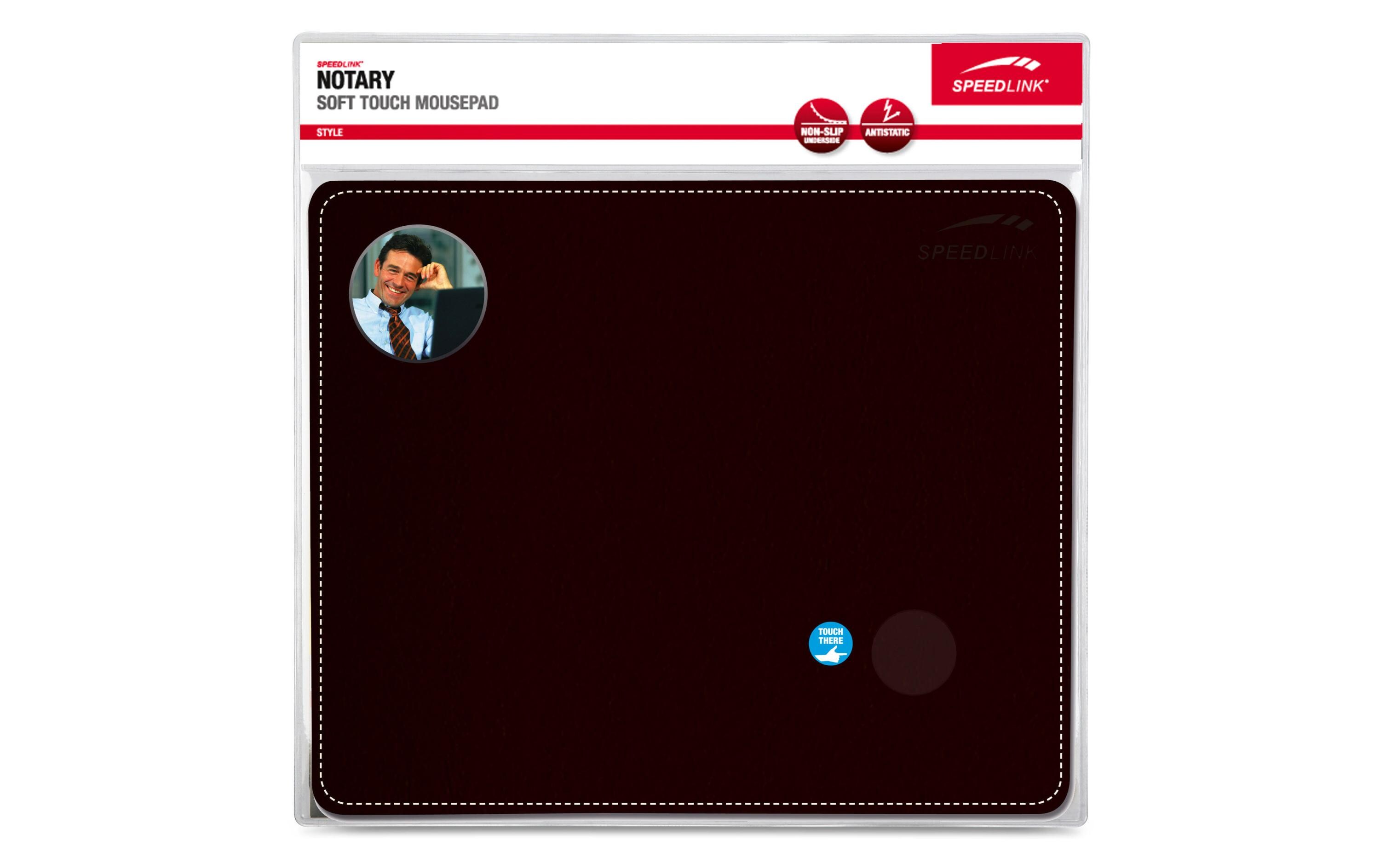 Speedlink Tapis de souris NOTARY Soft Touch Noir