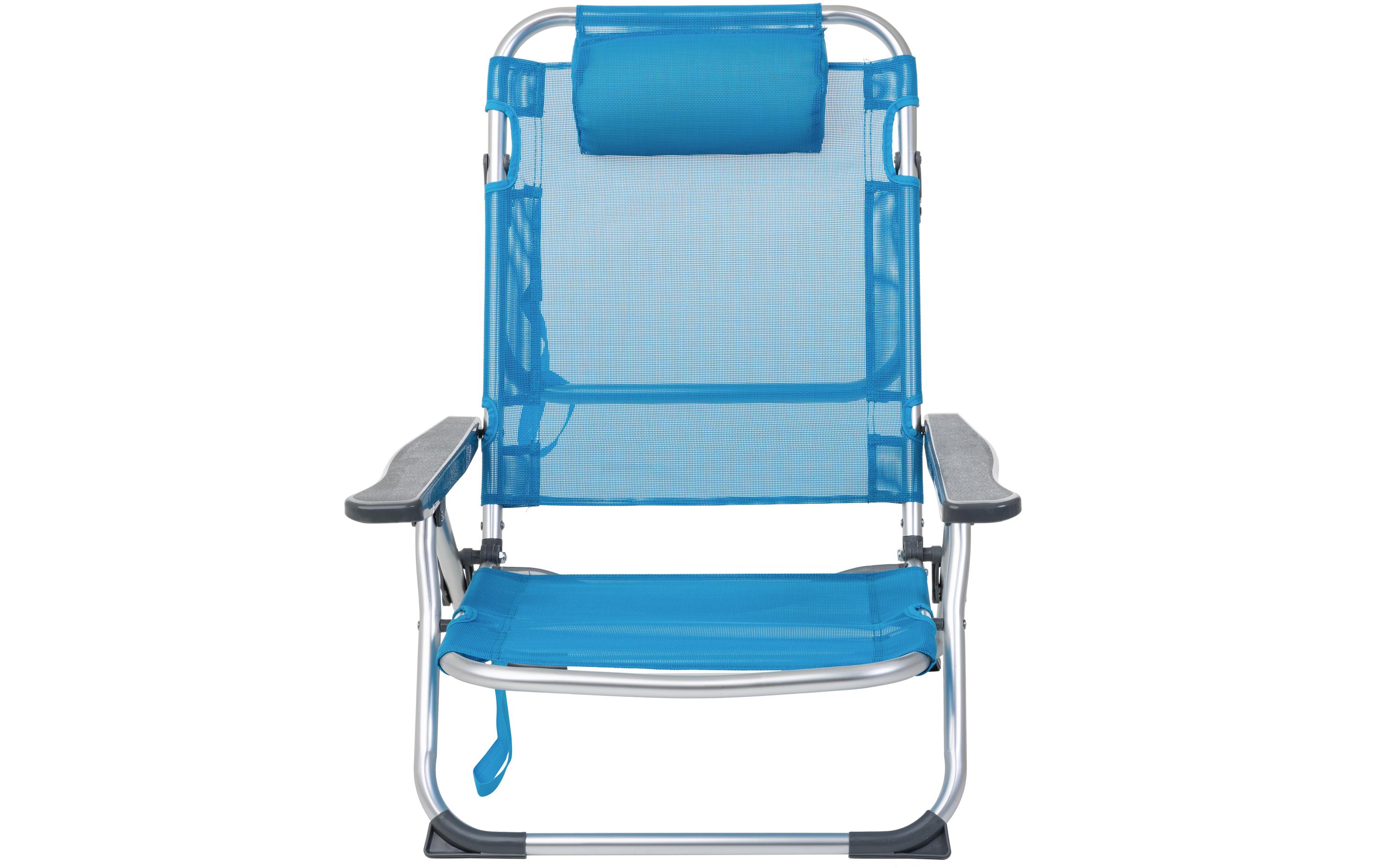 KOOR Chaise de plage Arieenzo, bleu, 2 pièces