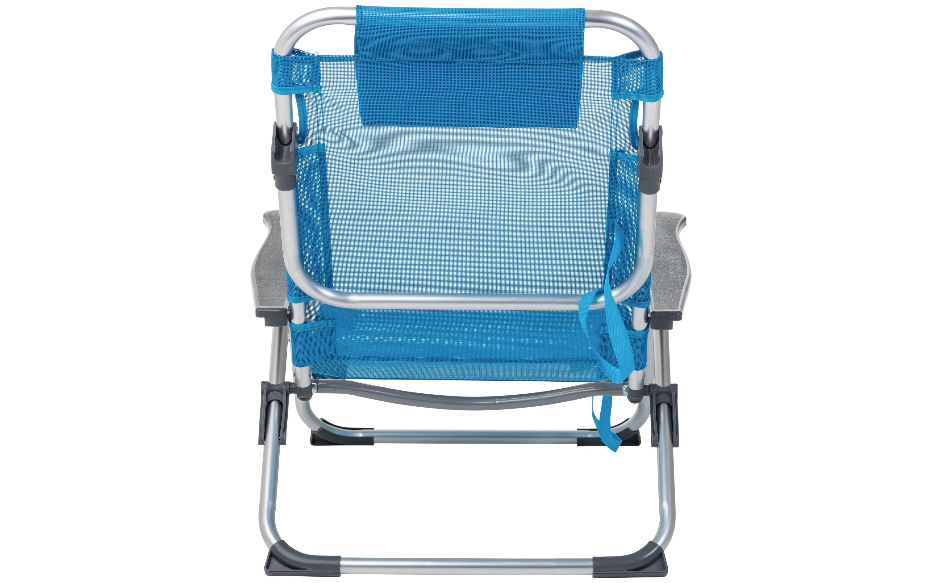 KOOR Chaise de plage Arieenzo, bleu, 2 pièces