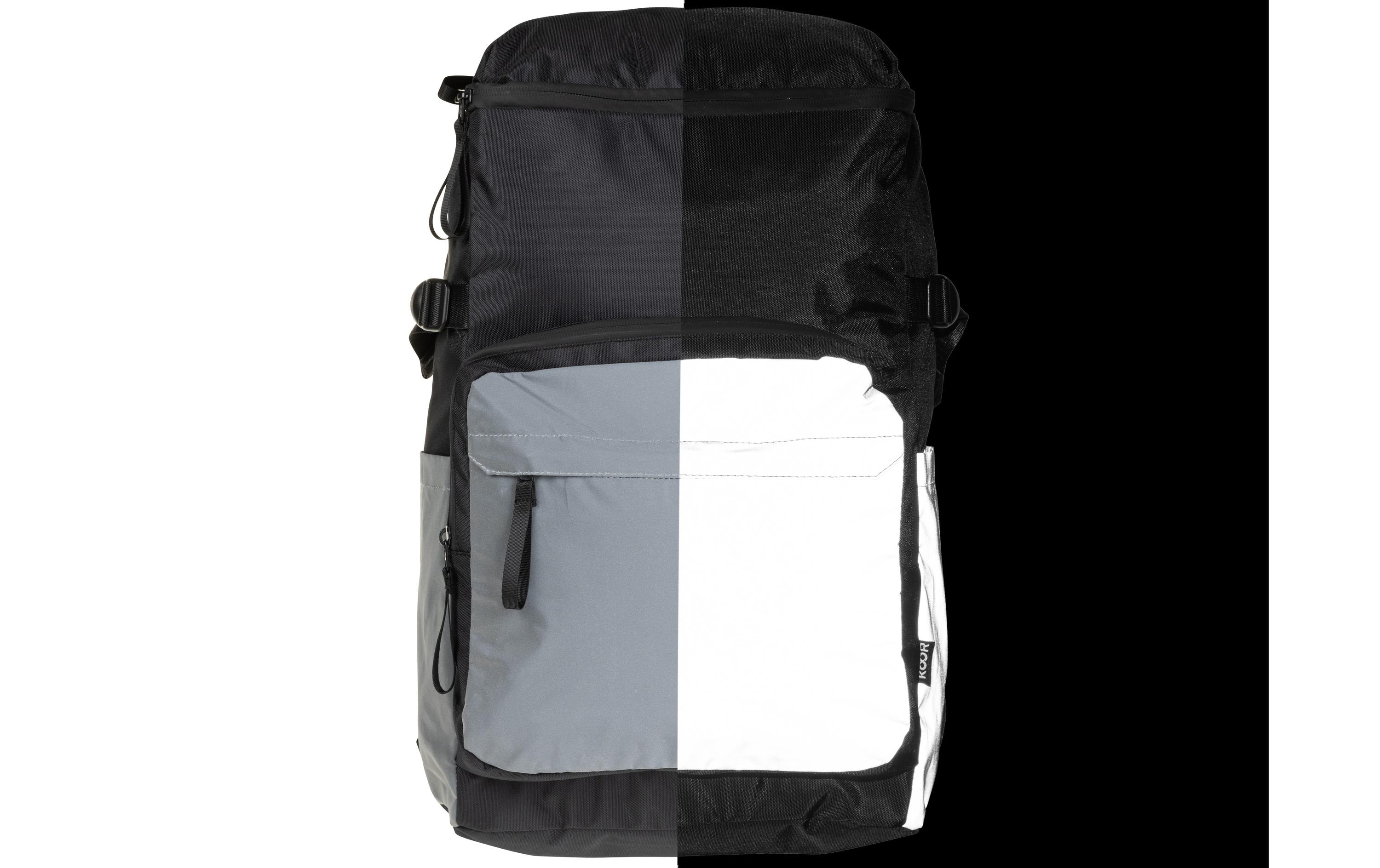 KOOR Sac à dos Veedi Reflective 30 l, Noir