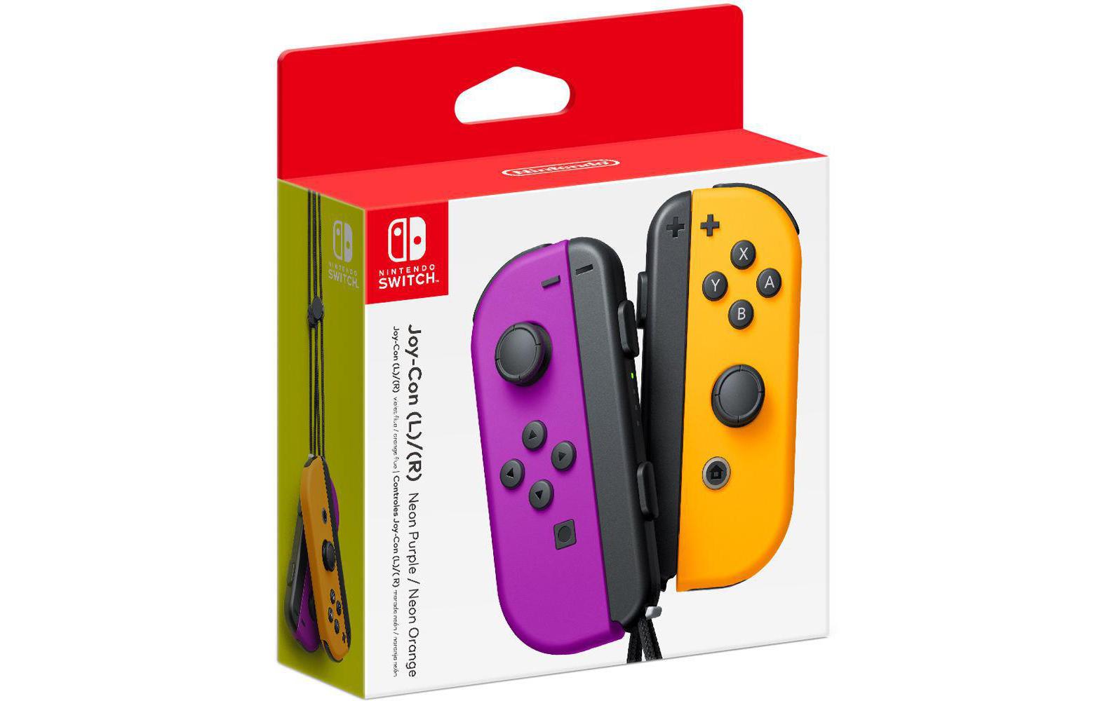 Nintendo Manette pour Switch Joy-Con Set Néon Violet / Orange Neon