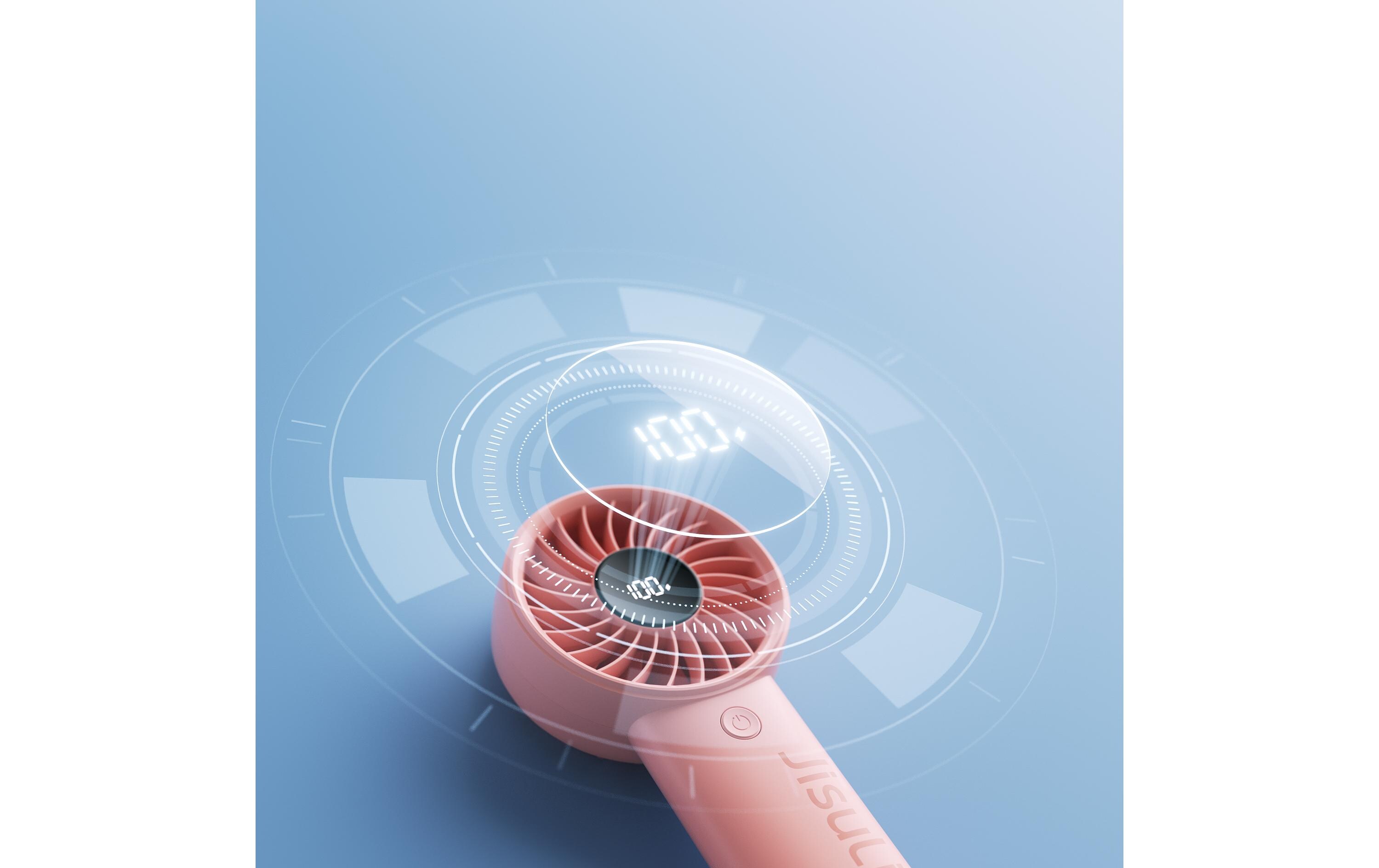 Jisulife Ventilateur à main Life4 Rose