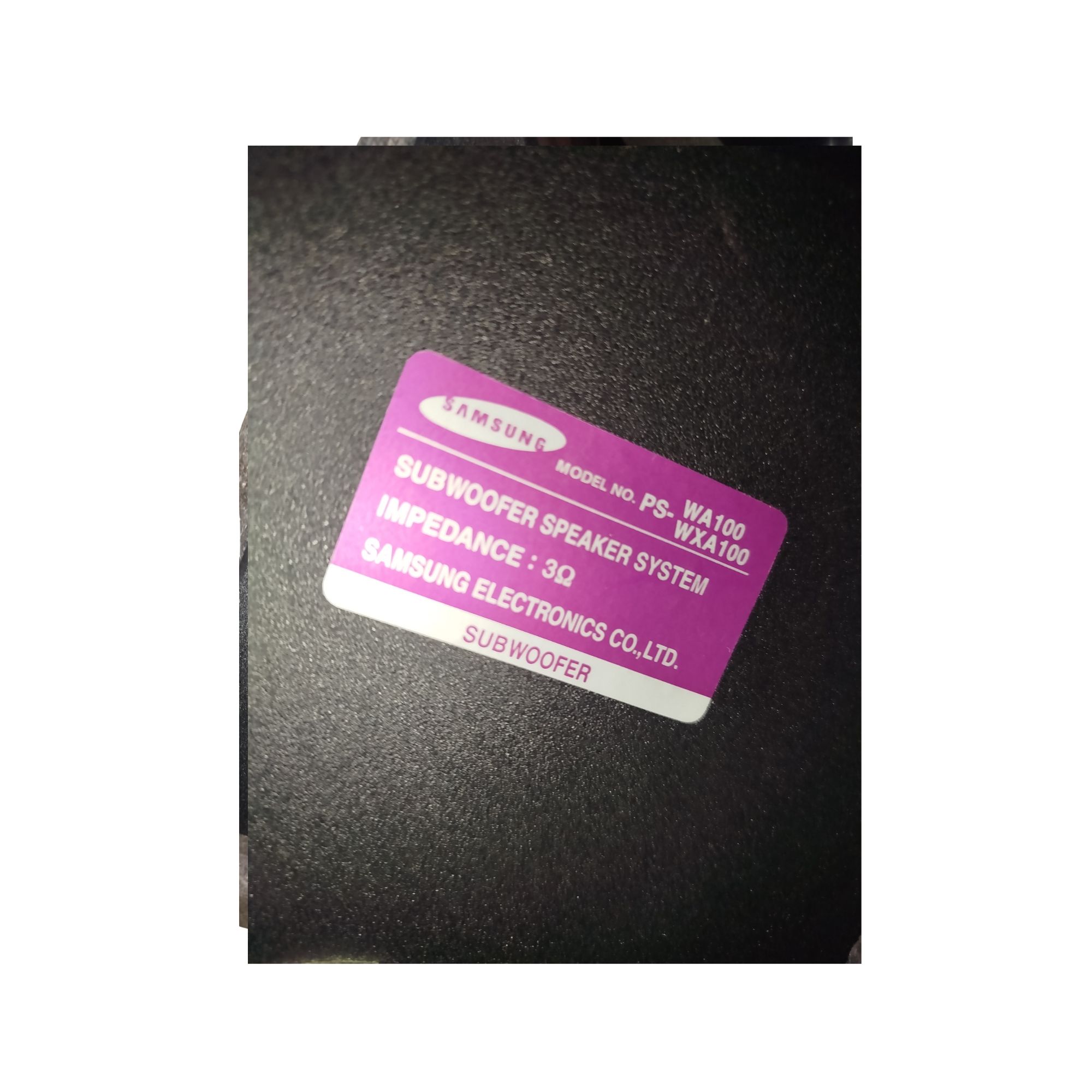 Subwoofer Samsung PS-WA100