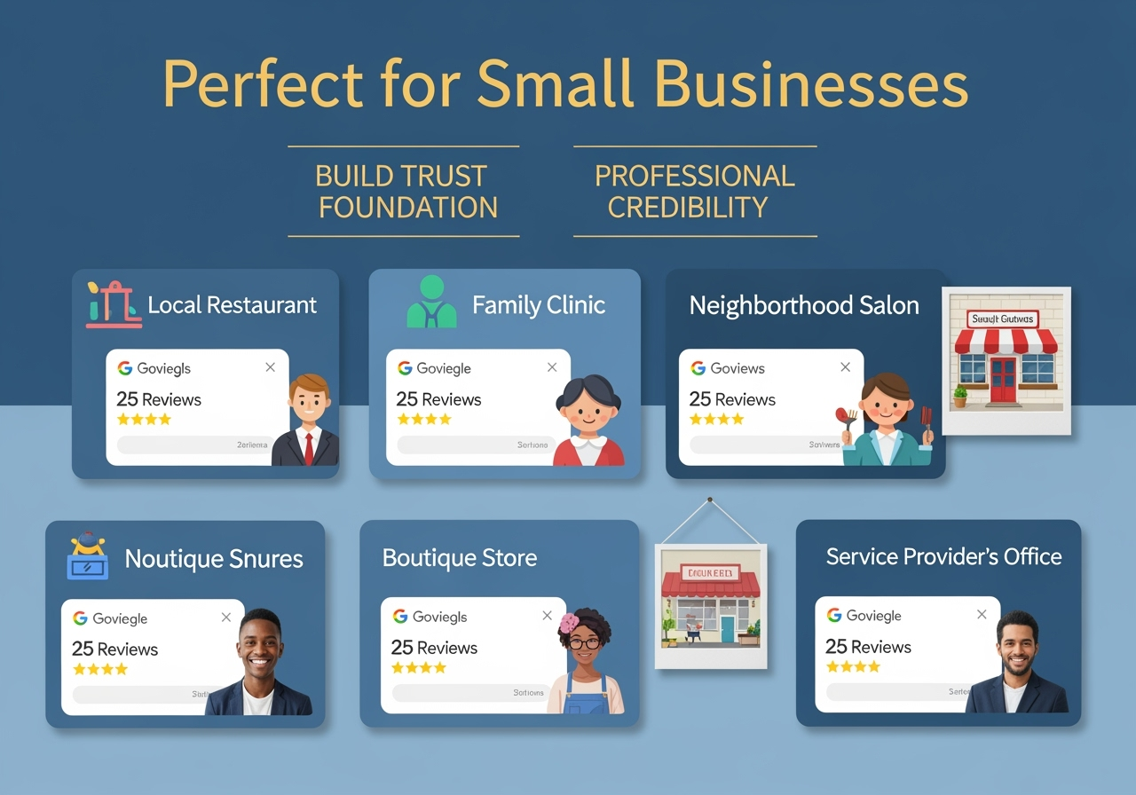 25 Google Reviews Posting Service