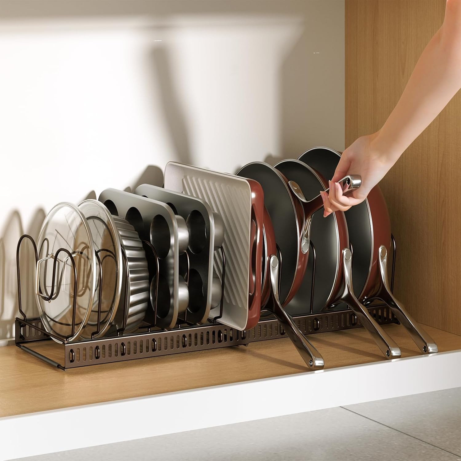 Expandable 11.8"-22.8" Kitchen Rack