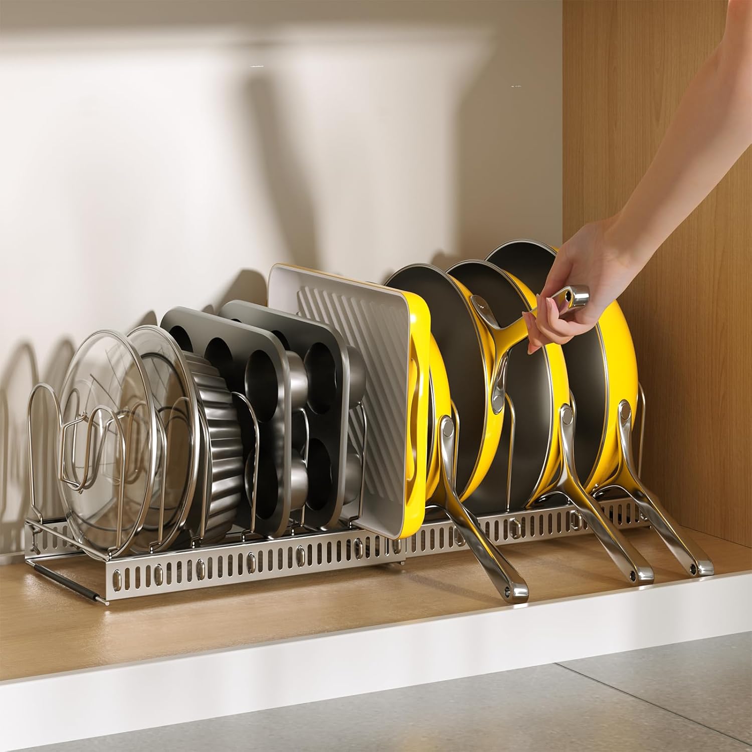 Expandable 11.8"-22.8" Kitchen Rack