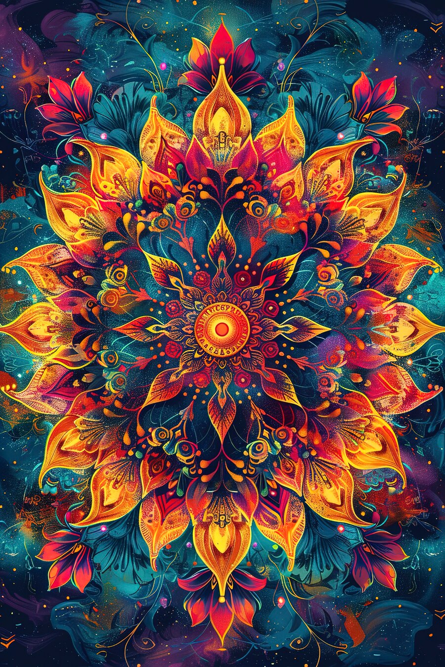 Solar Bloom Mandala