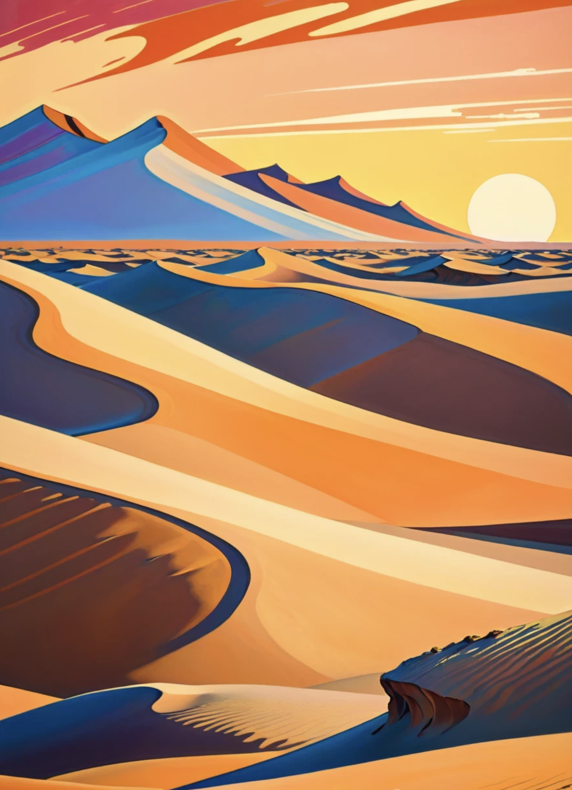 Sunstone Sands: A Desert Symphony in Color