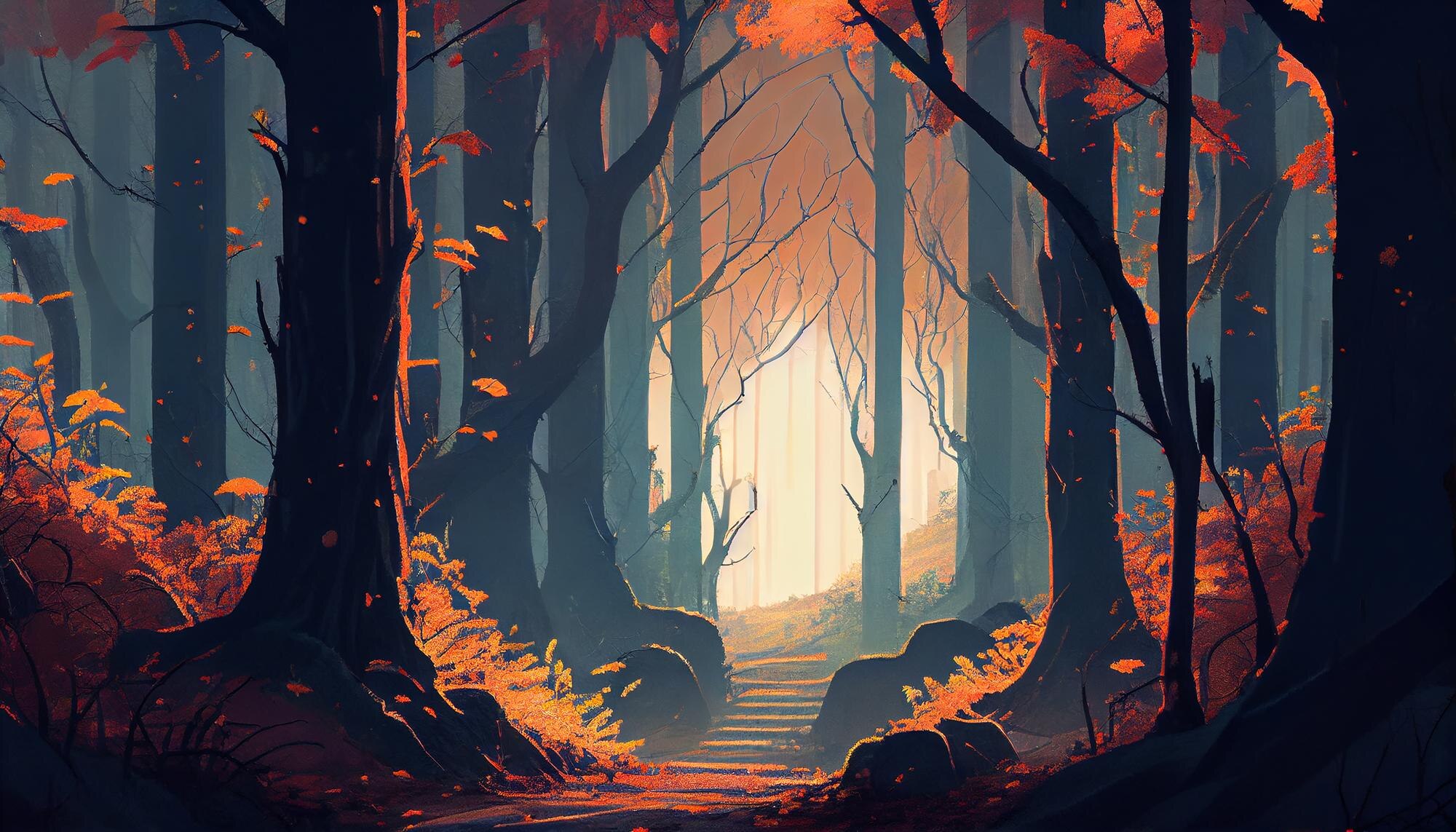 Amber Path: A Whisper of Autumn's Embrace