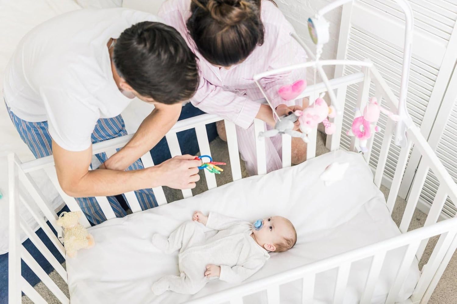 Lilly Belly Pack of 2 Crib Sheets 100% Organic Cotton GOTS Cert. 90x55 cm,60x120 cm, 70x140 cm