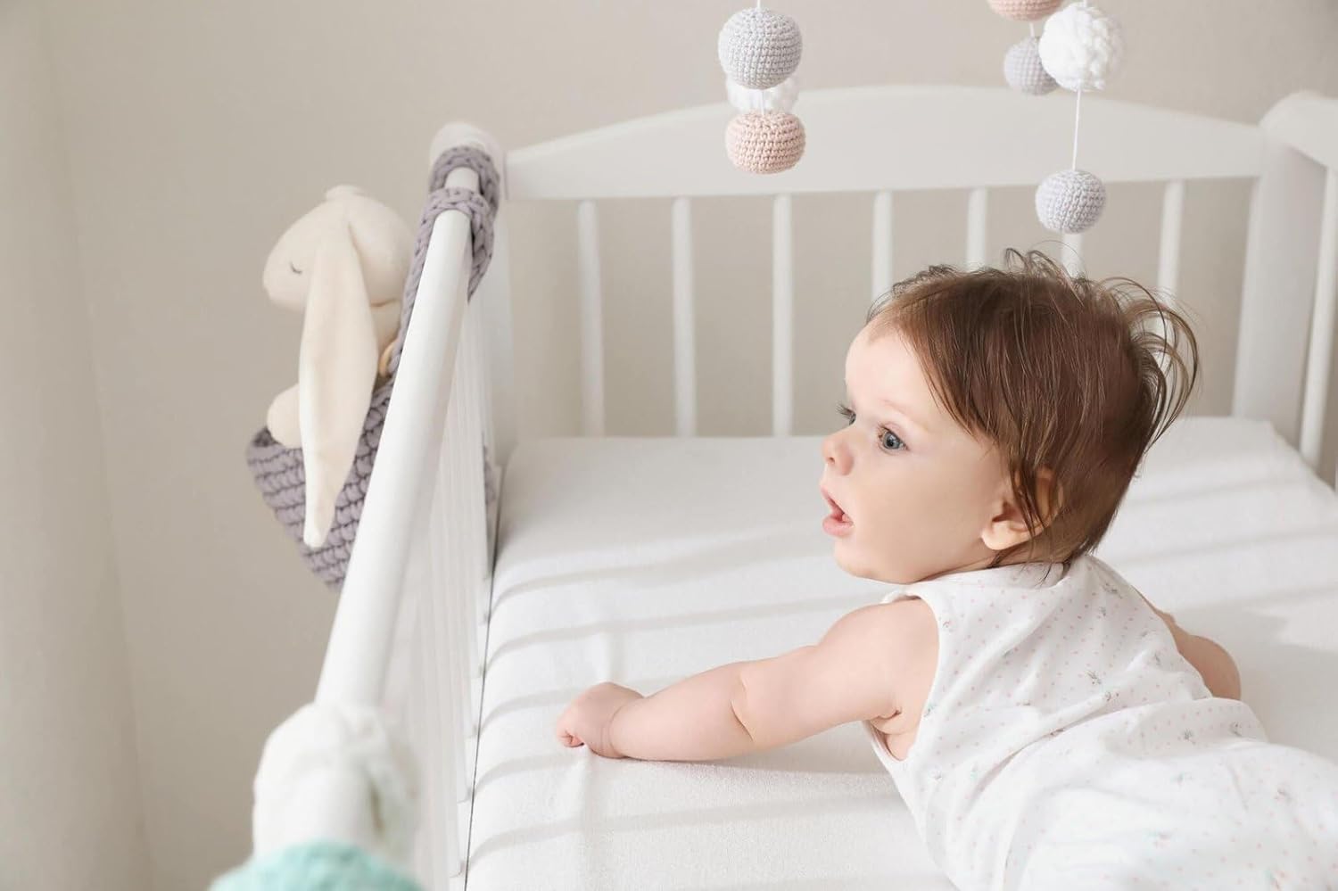Lilly Belly Pack of 2 Crib Sheets 100% Organic Cotton GOTS Cert. 90x55 cm,60x120 cm, 70x140 cm