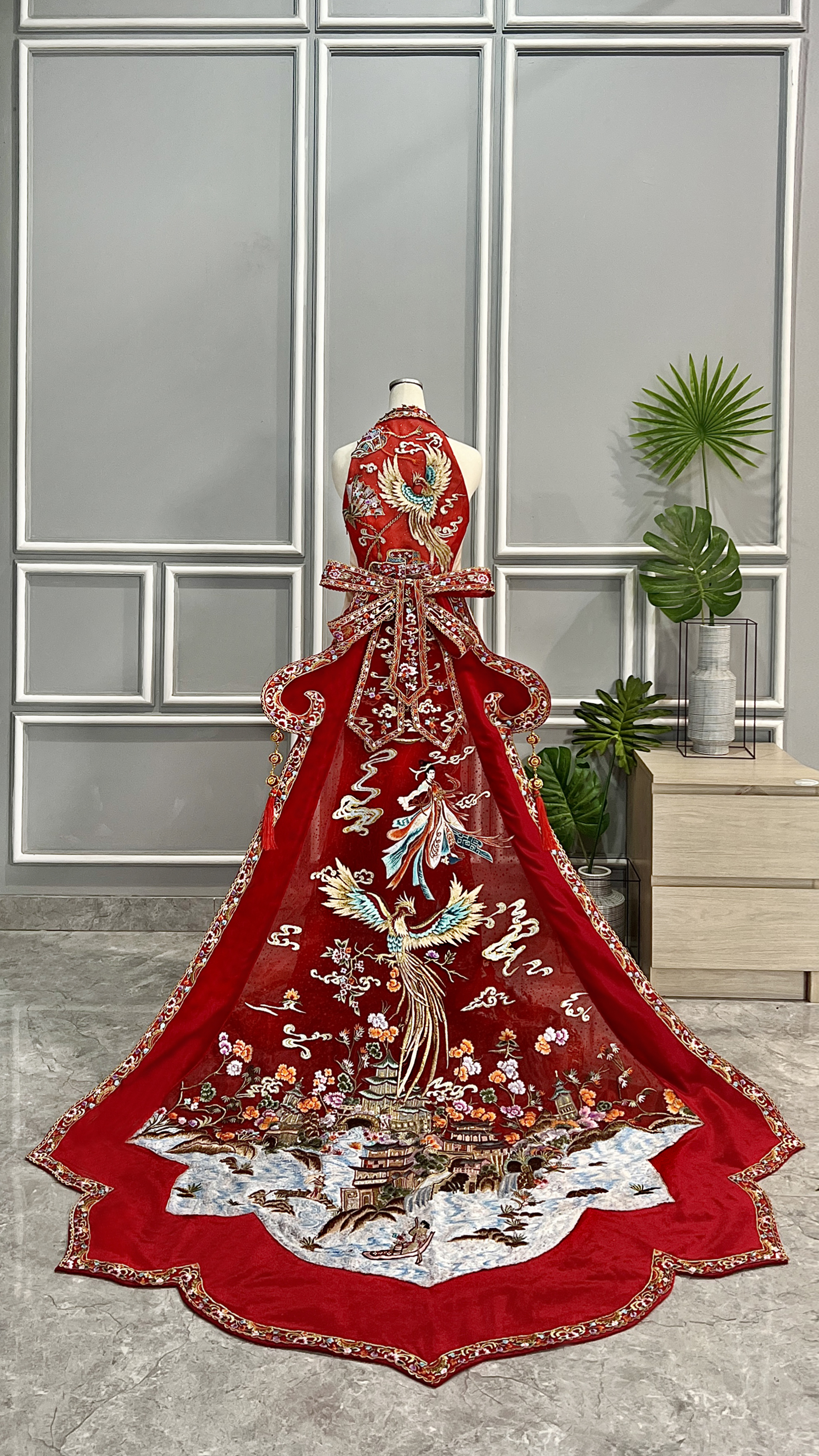 CC027 - Celestial Grace Red Cheongsam
