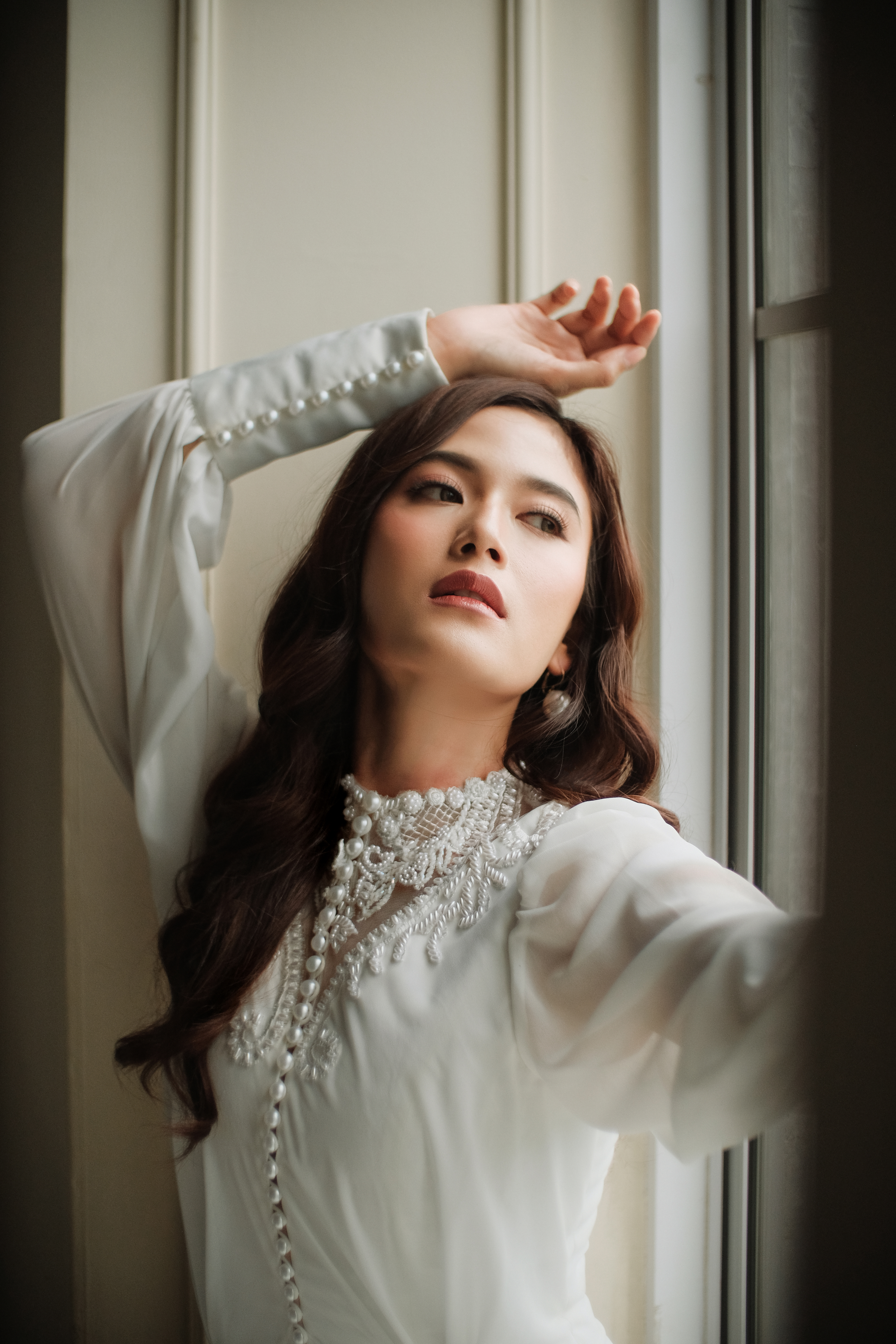 WC003 -  Effortless sheer and flowy white dress