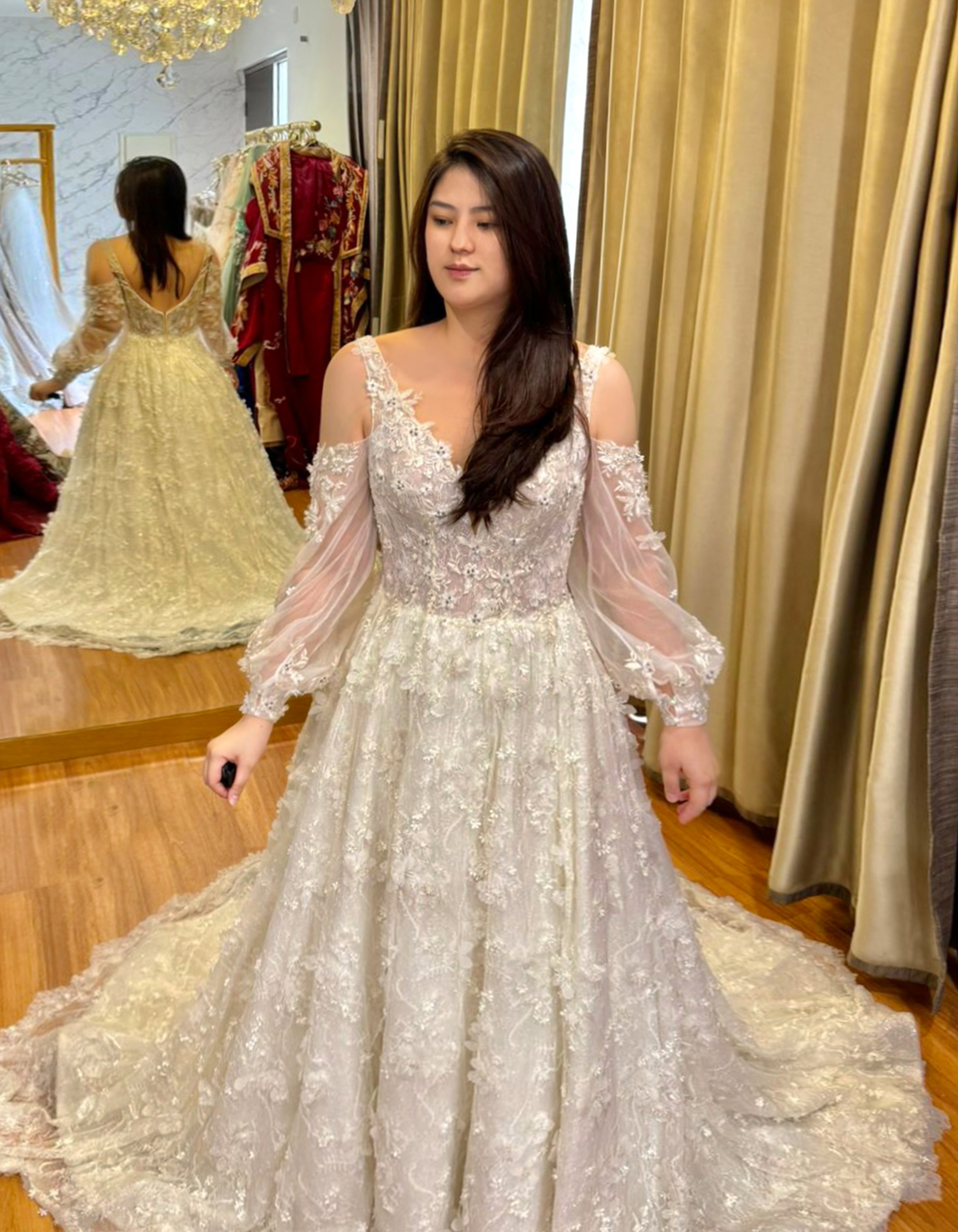 WC012 - Wildflower Waltz : The Bohemian Garden Gown