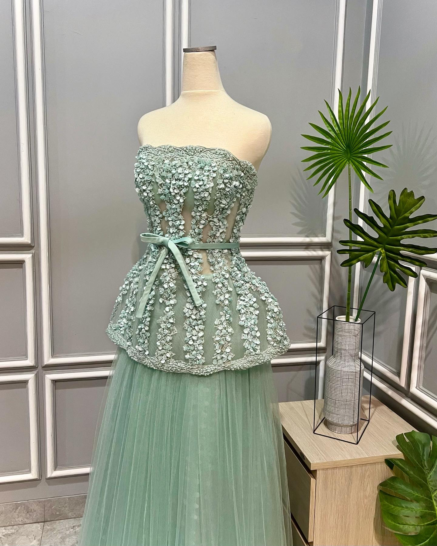 GC011 -  The Sage Bloom Gown