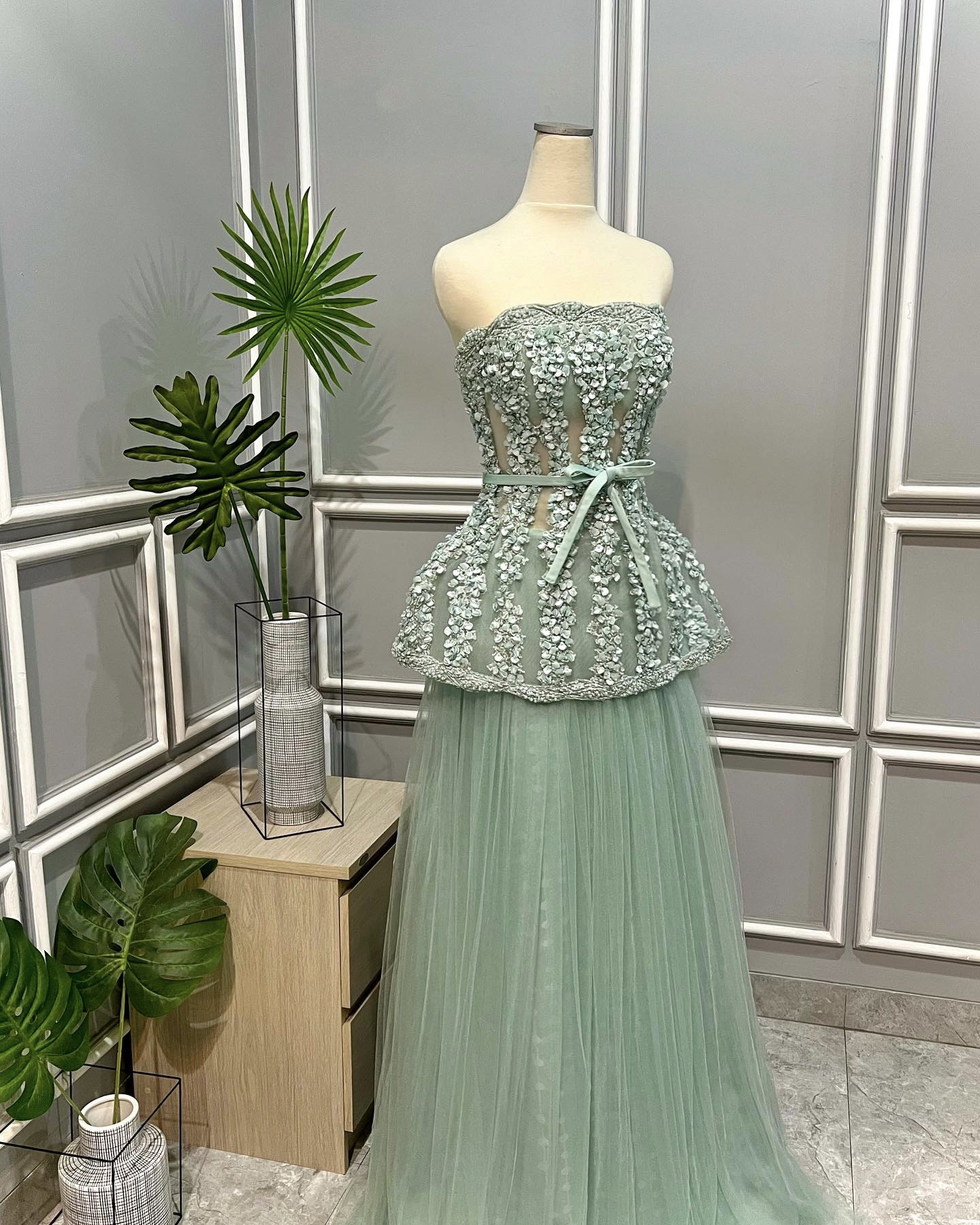 GC011 -  The Sage Bloom Gown