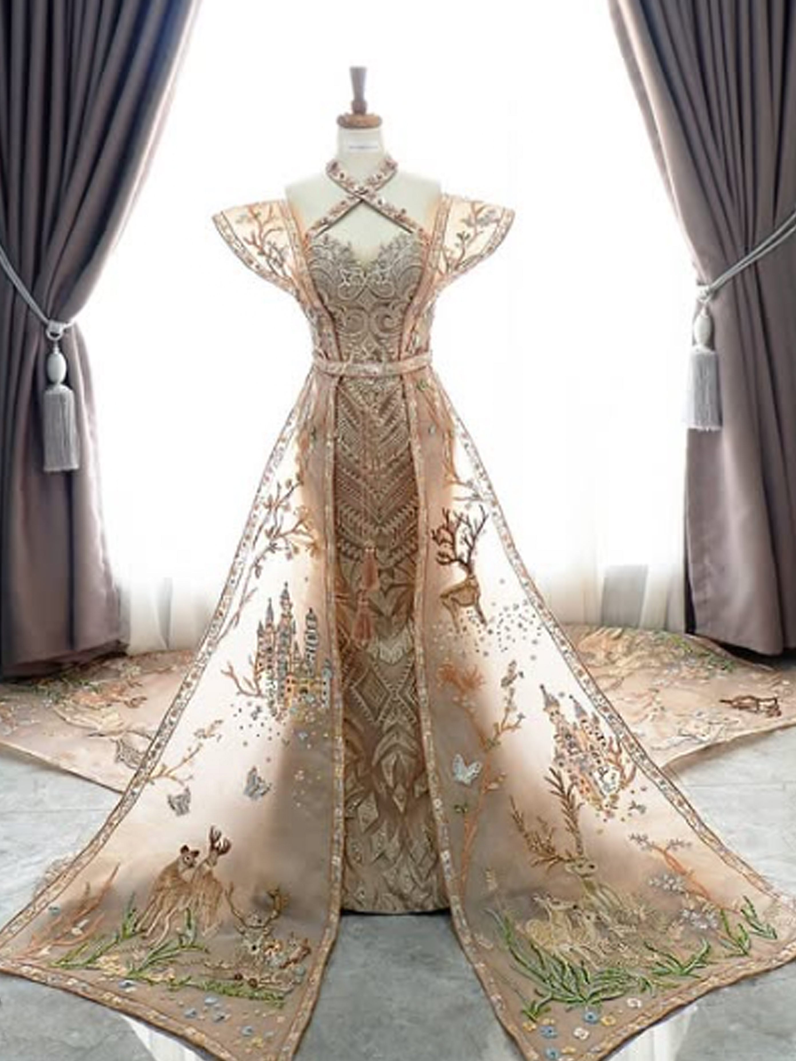 CC044 -  Whisper of Deer Castles and The Owl in Nude Hue