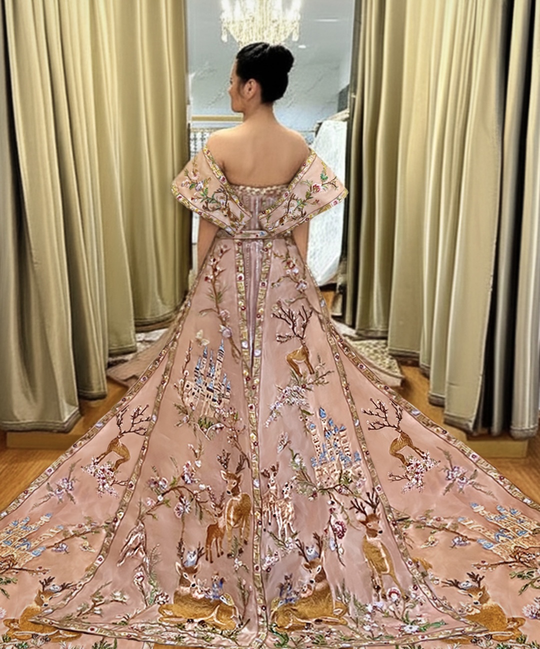 CC045 -  Whisper of Deer Castles in Rose Hue