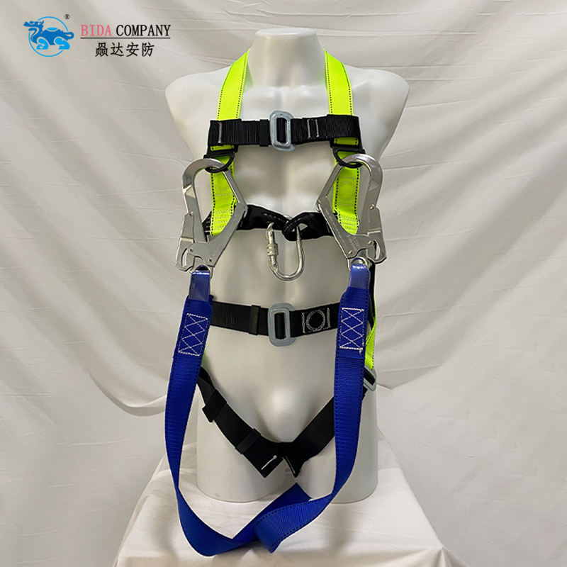 full body harness with double lanyard set