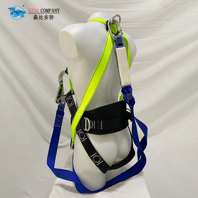 full body harness with double lanyard set