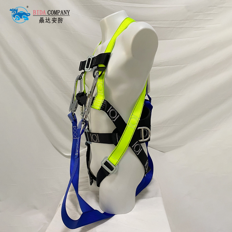 full body harness with double lanyard set