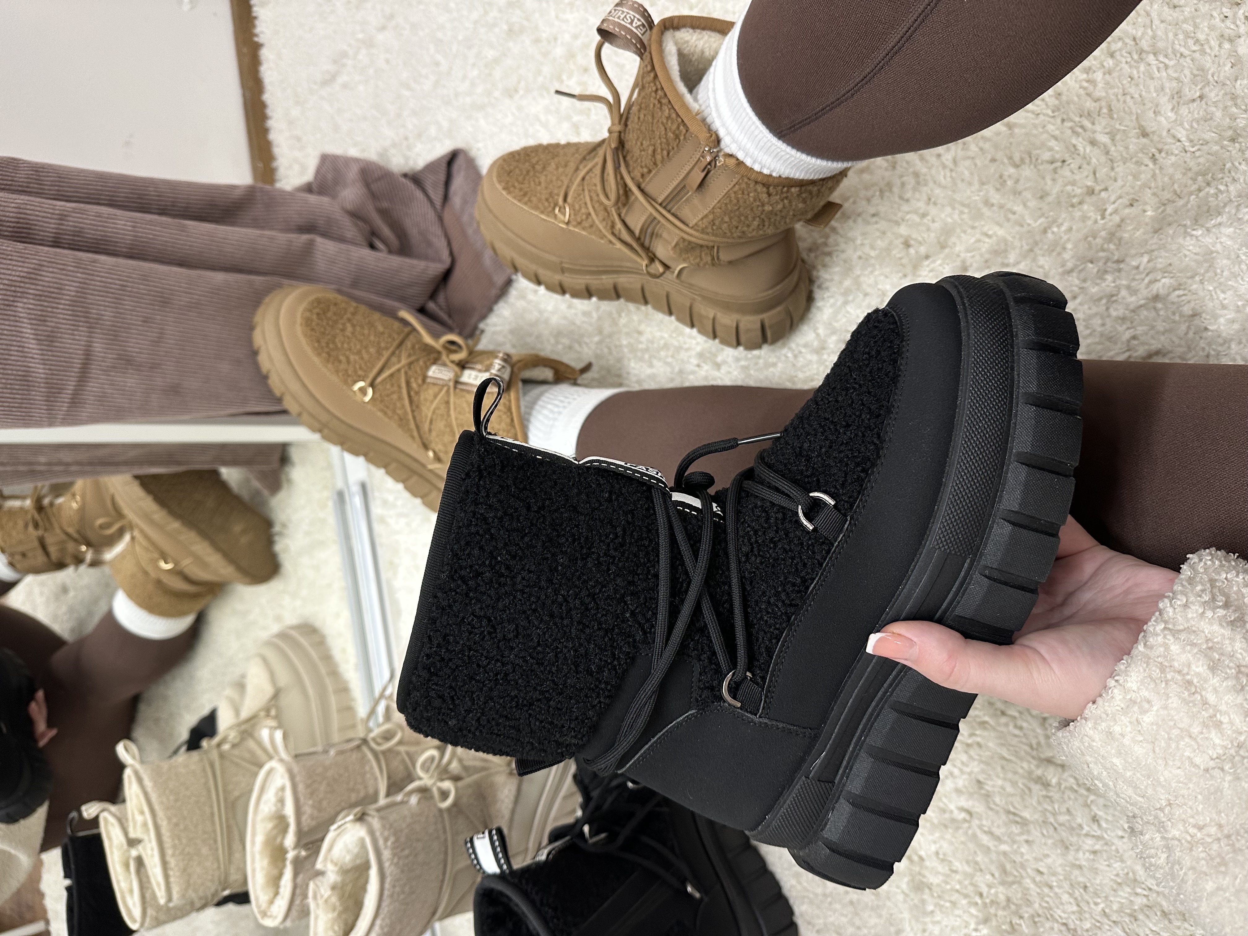 Žieminiai batai su teddy medžiaga