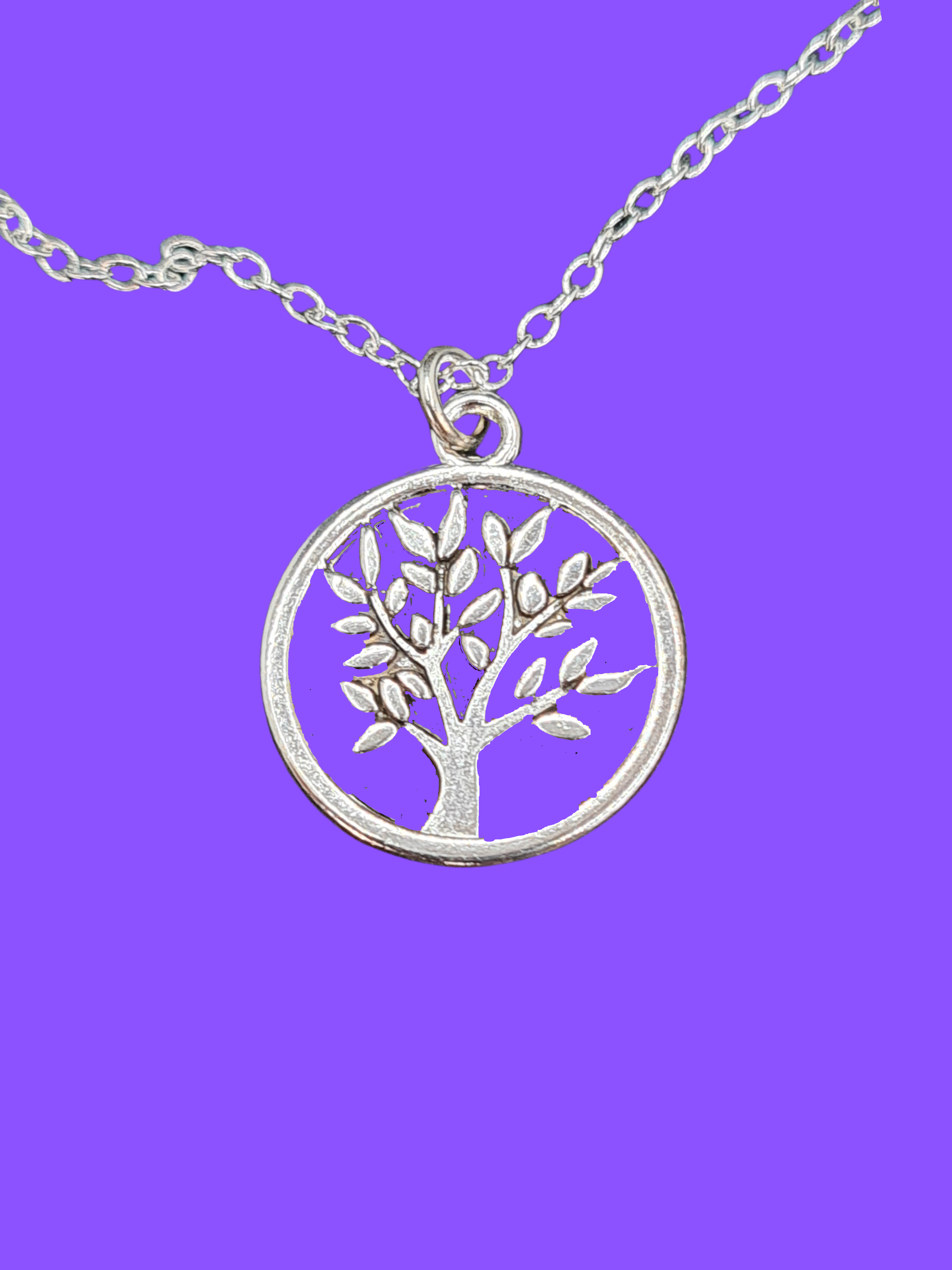 Tree of Life Necklace – 925 Sterling Silver 18-Inch Chain and Clasp