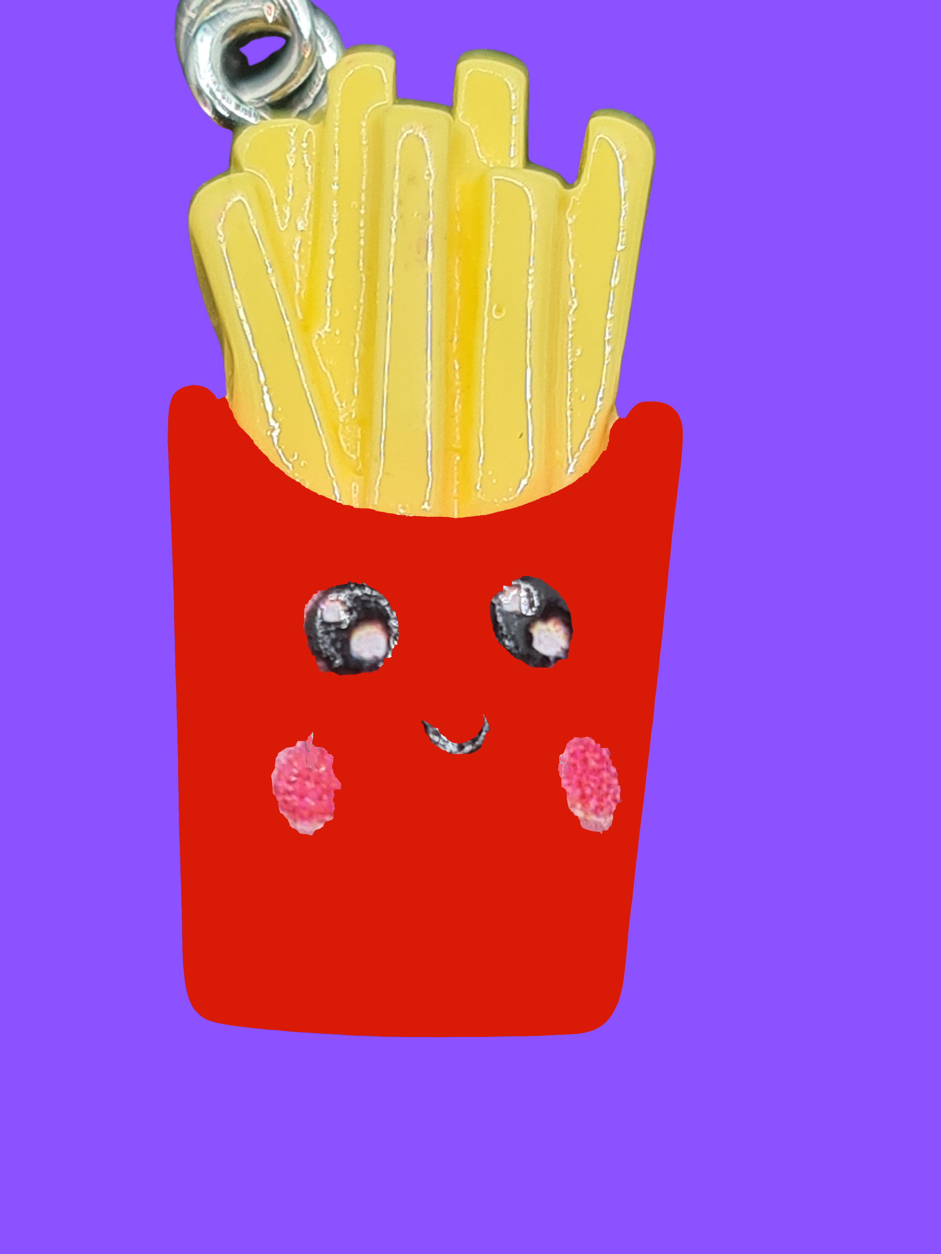 Fries in Red Pouch Earrings with 925 Sterling Silver Hooks
