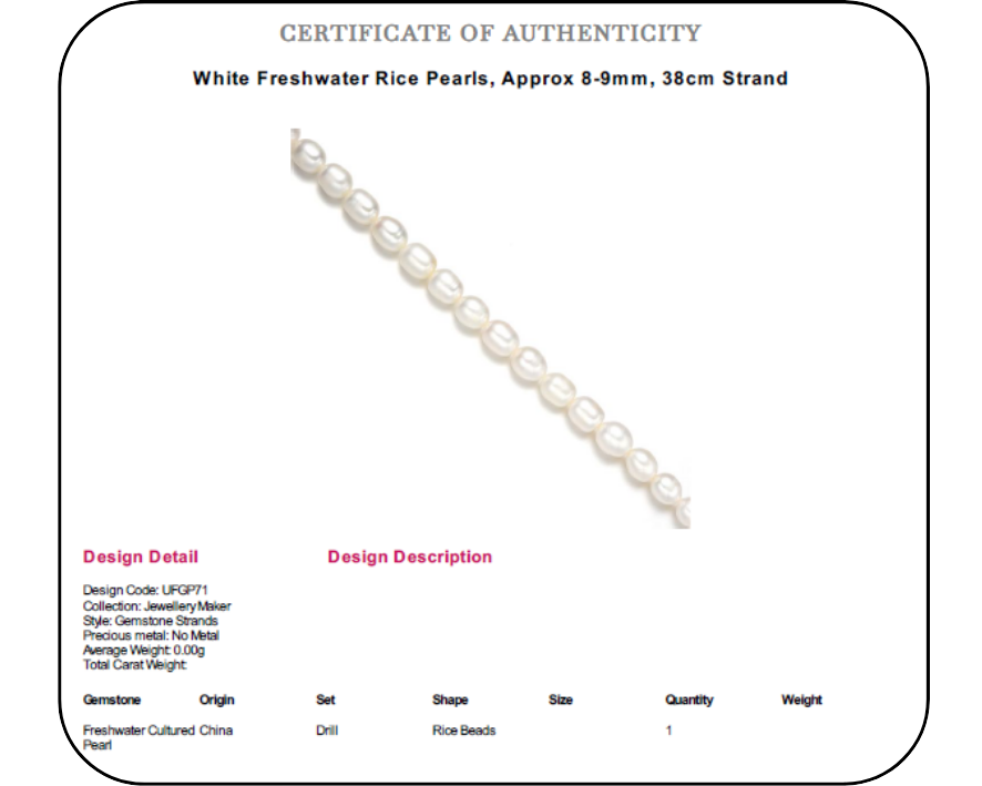 White Freshwater Rice Pearl Earrings – 925 Sterling Silver Hooks