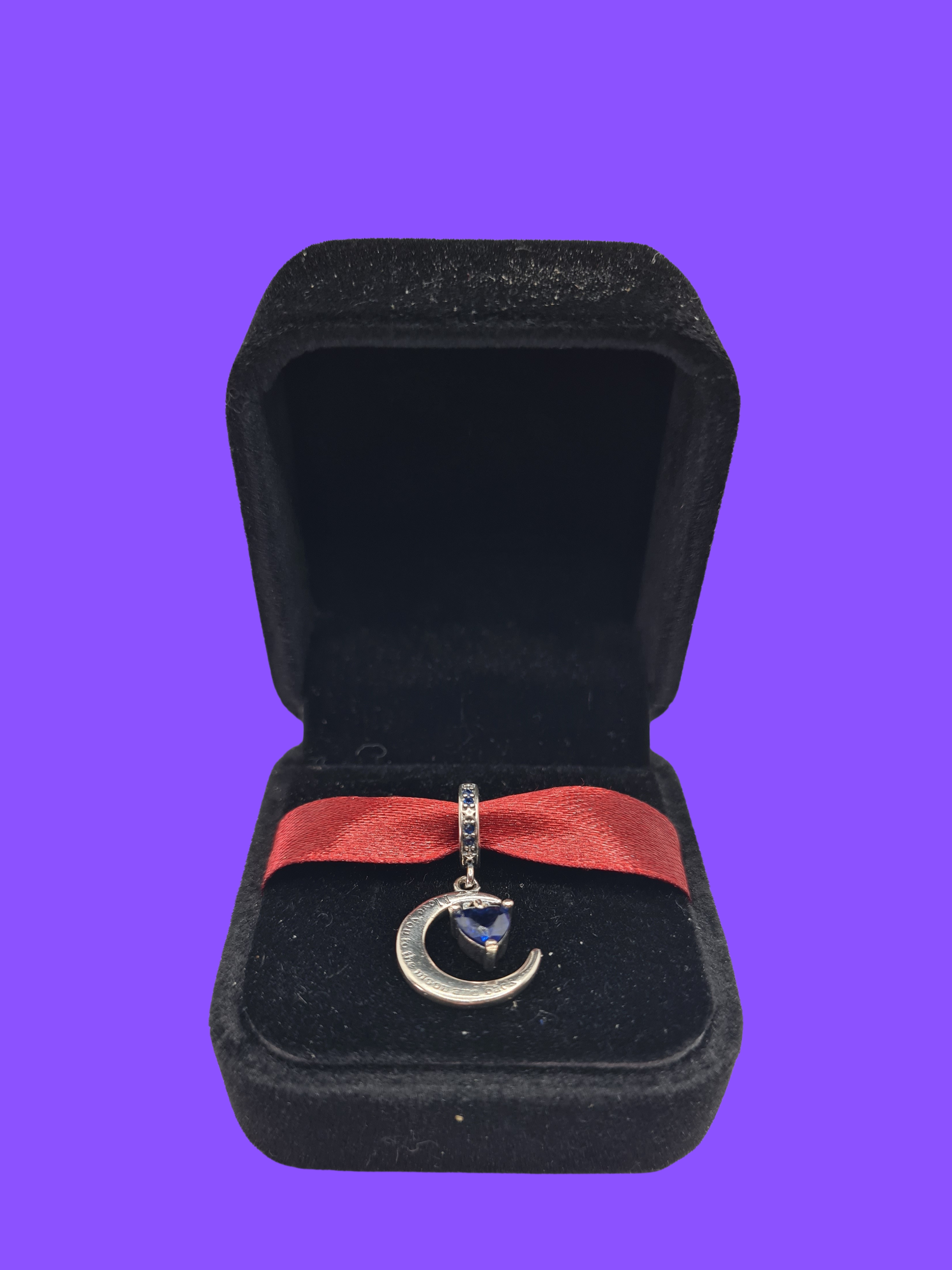 Moon Crescent Charm – 925 Sterling Silver 