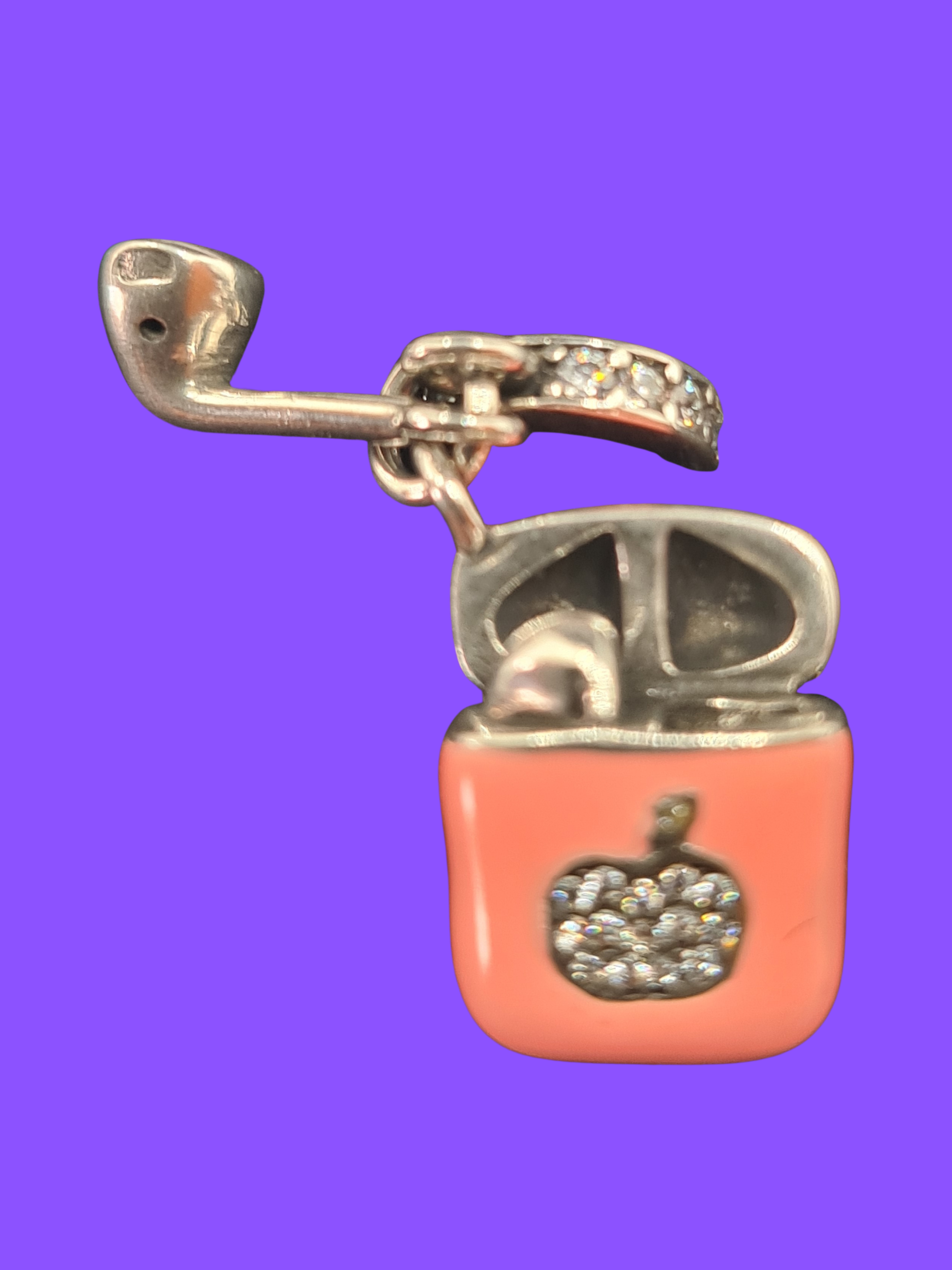 Music Ear Pods Charm – 925 Sterling Silver 