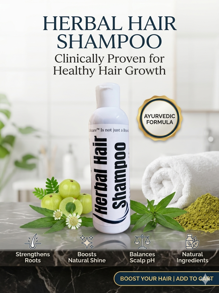 Herbal Hair Shampoo for Hair Growth & Scalp Care | Premium Ayurvedic Shampoo