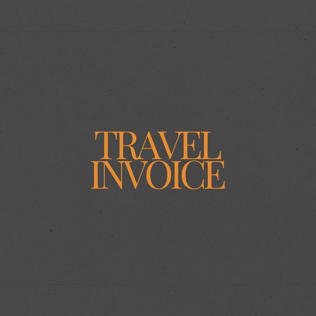 Travel invoice template