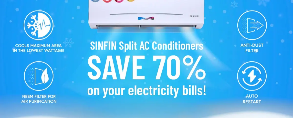 Sinfin Split Solar Air Conditioner