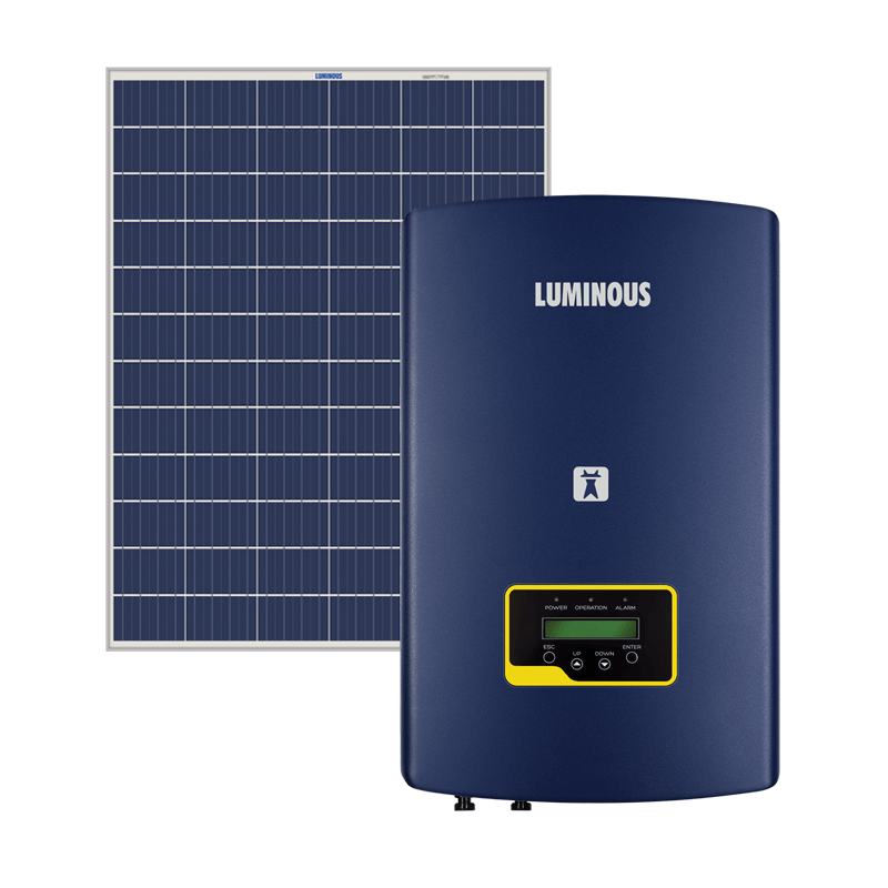 3 Kw on grid Luminous PANEL AND INVERTER SUBSIDY COMBO.