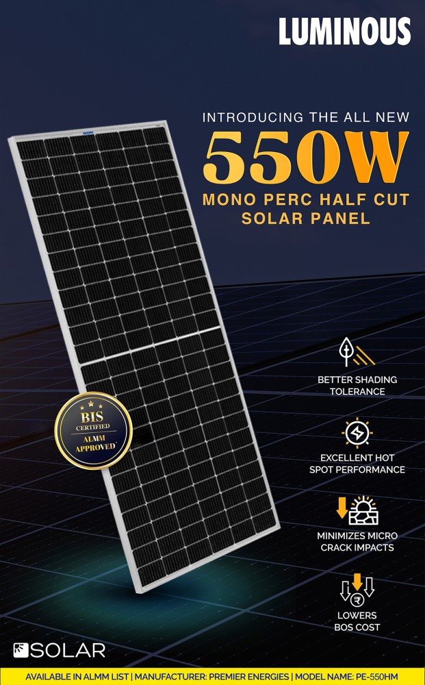 3 Kw on grid Luminous  PANEL AND INVERTER SUBSIDY COMBO.