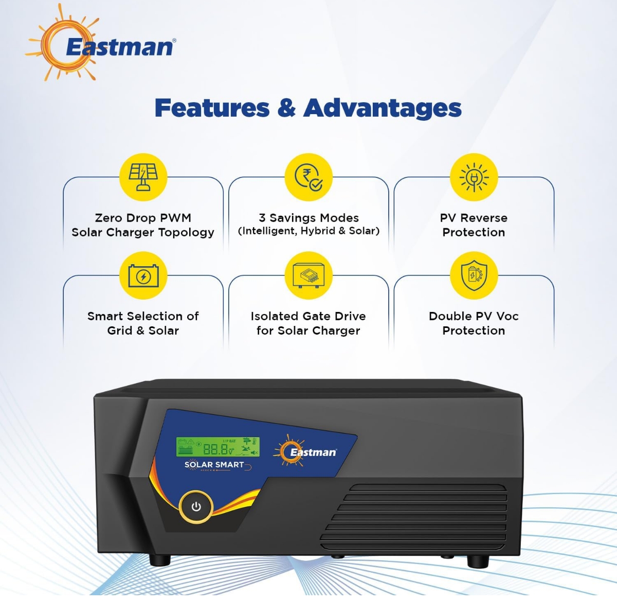 Eastman Solar Smart 1250 Inverter Sine Wave Pwm