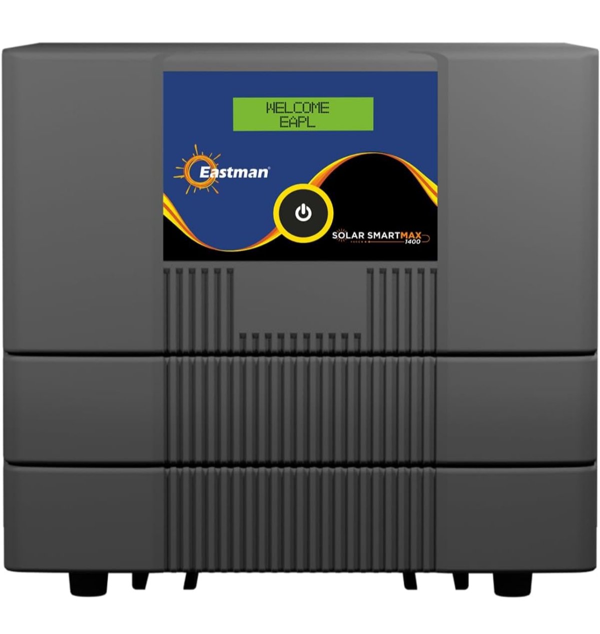 Eastman Smart Max 1400 Pure Sinewave Solar Inverter 1000VA-12V Mppt | Reliable Power Backup for Home,Office & Shops | Intelligent, Hybrid & Solar | Warranty 60 Months on Product,10 Years Transformer