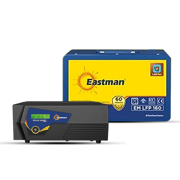Eastman Solar Inverter and Battery Smart 1250 with Lithium ion battery LFP 160 -100 ah 60 month warranty 