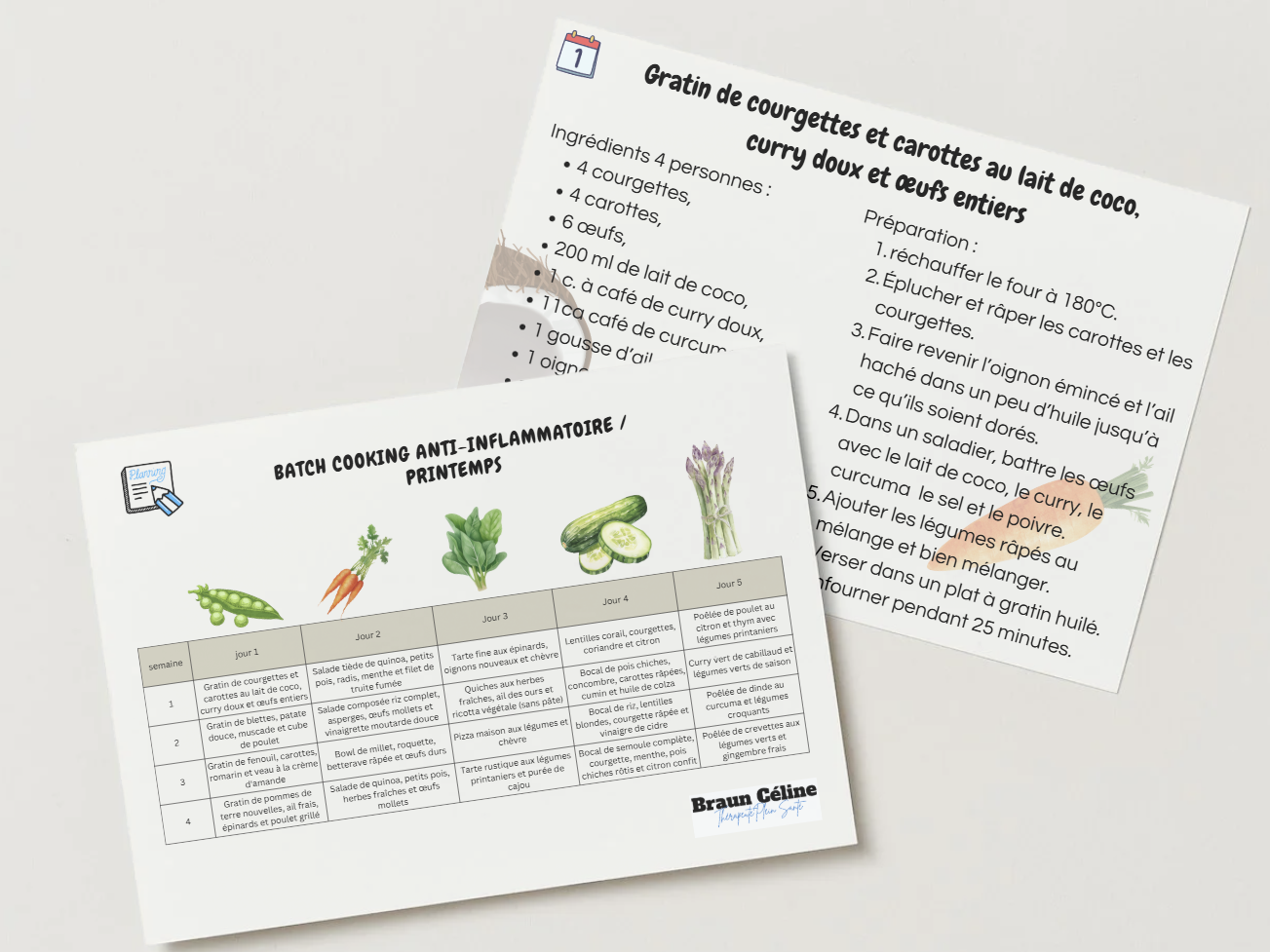 FICHE BATCH COOKING PRINTEMPS