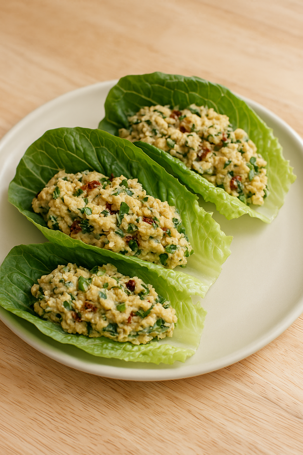 Nana’s Chick’n Salad Lettuce Wraps 