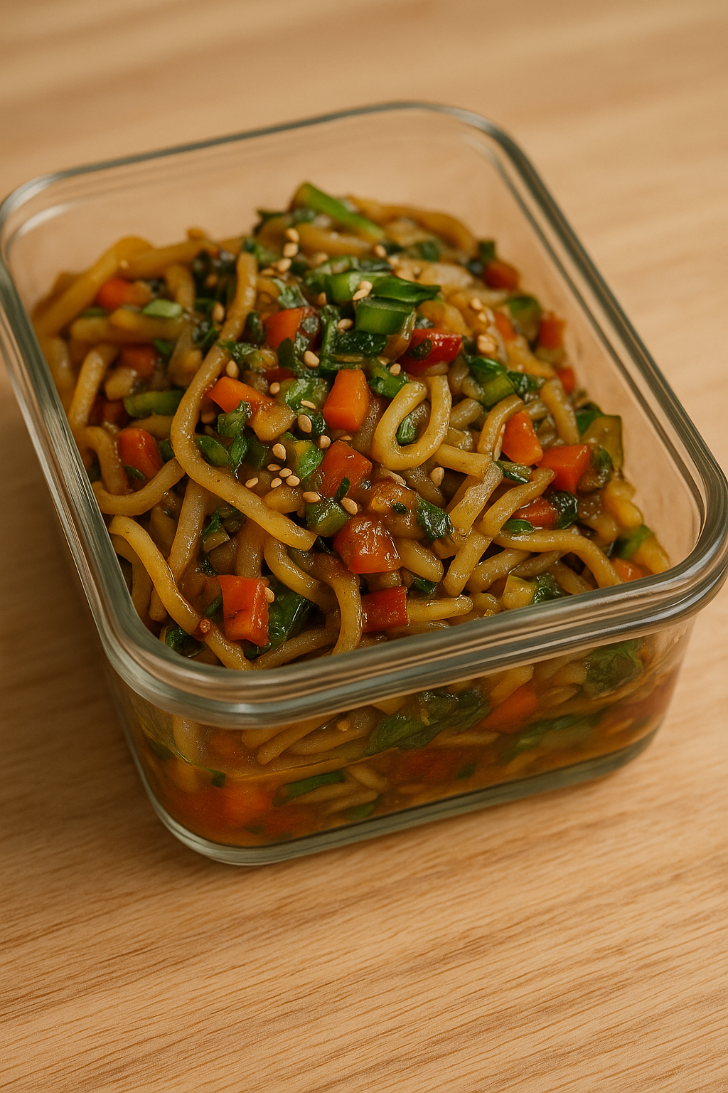 Spicy “Honee” Garlic Noodles 