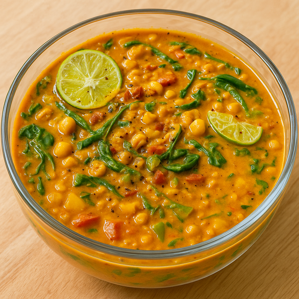 Coconut-Crusted Soy-Free Tofu Shawarma with Auntie’s Chickpea Curry (GF)