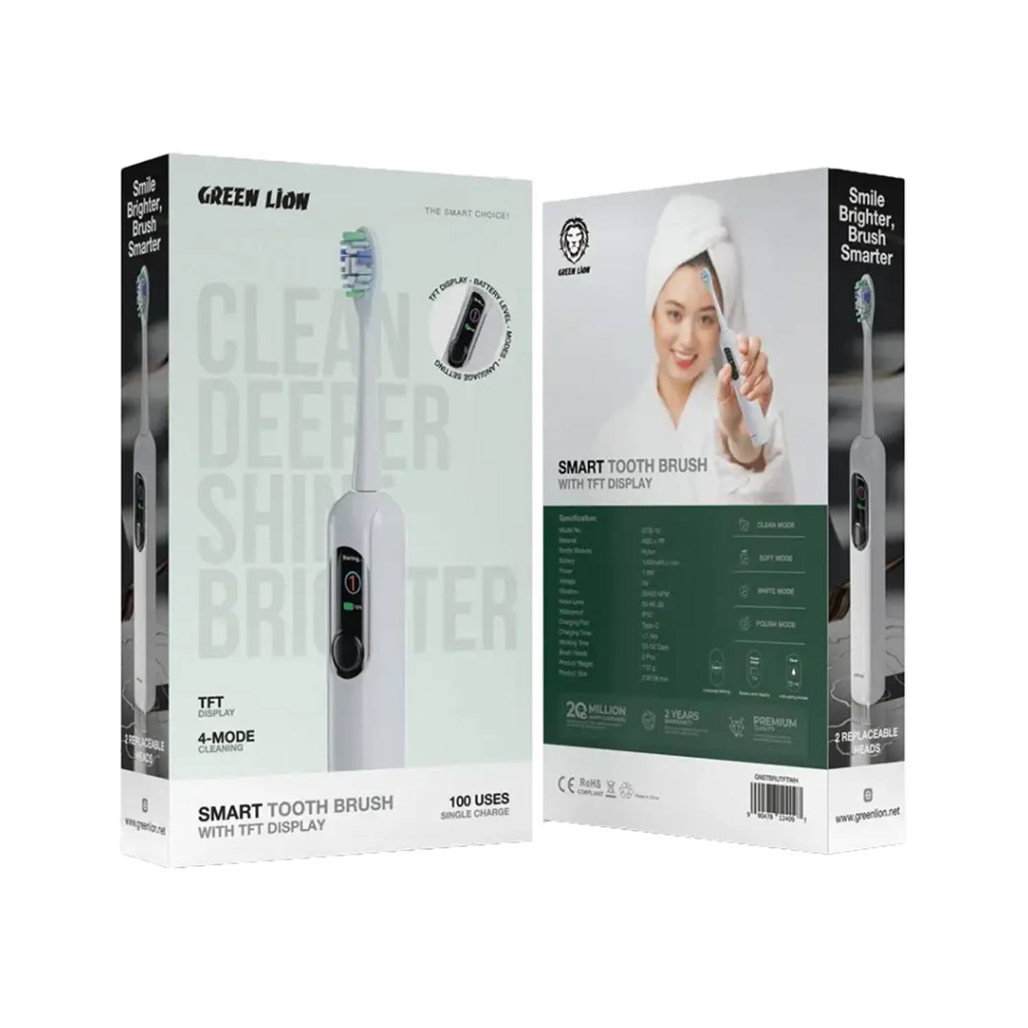Smart Toothbrush Green Lion