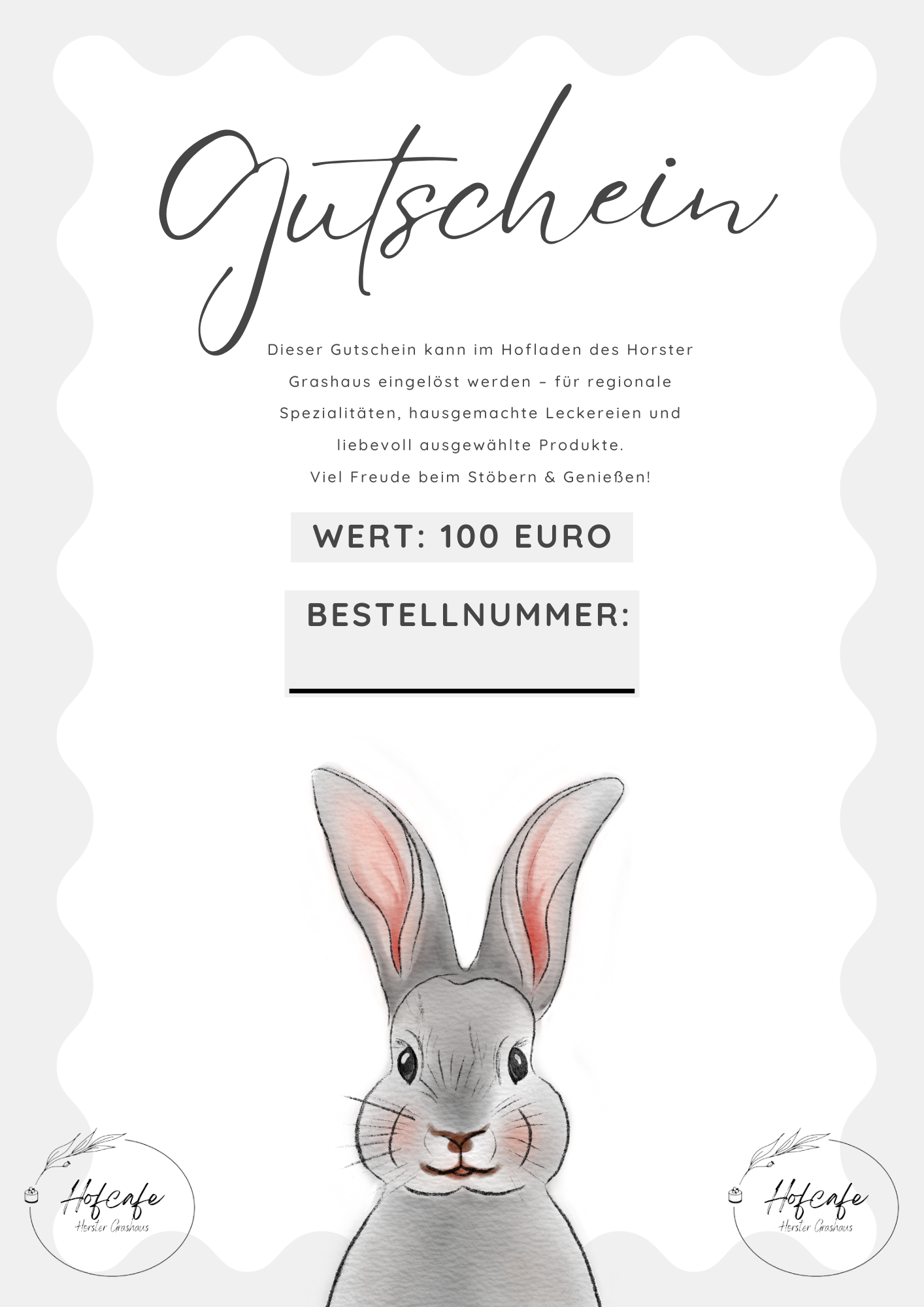 Geschenkgutschein 100€ Oster Motiv