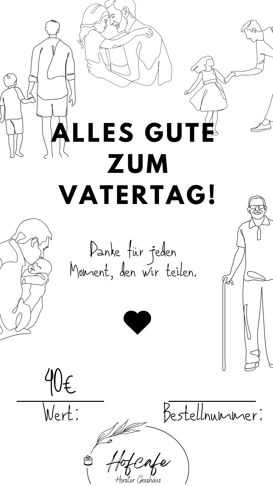 Geschenkgutschein 40€ Motiv Vatertag