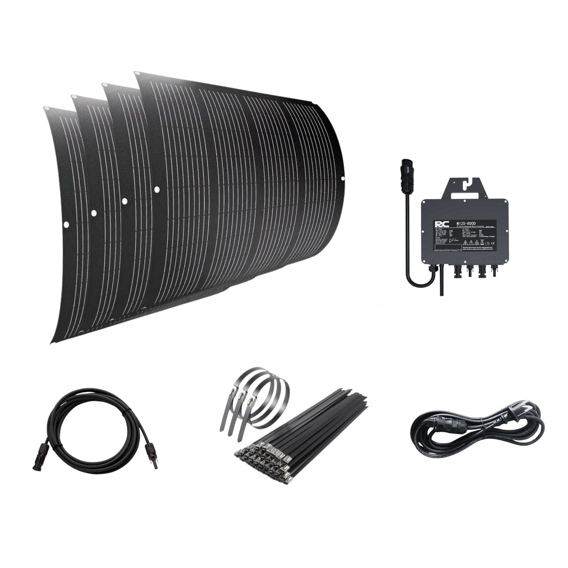 Ultraleicht Flexibel 800W Solarkit