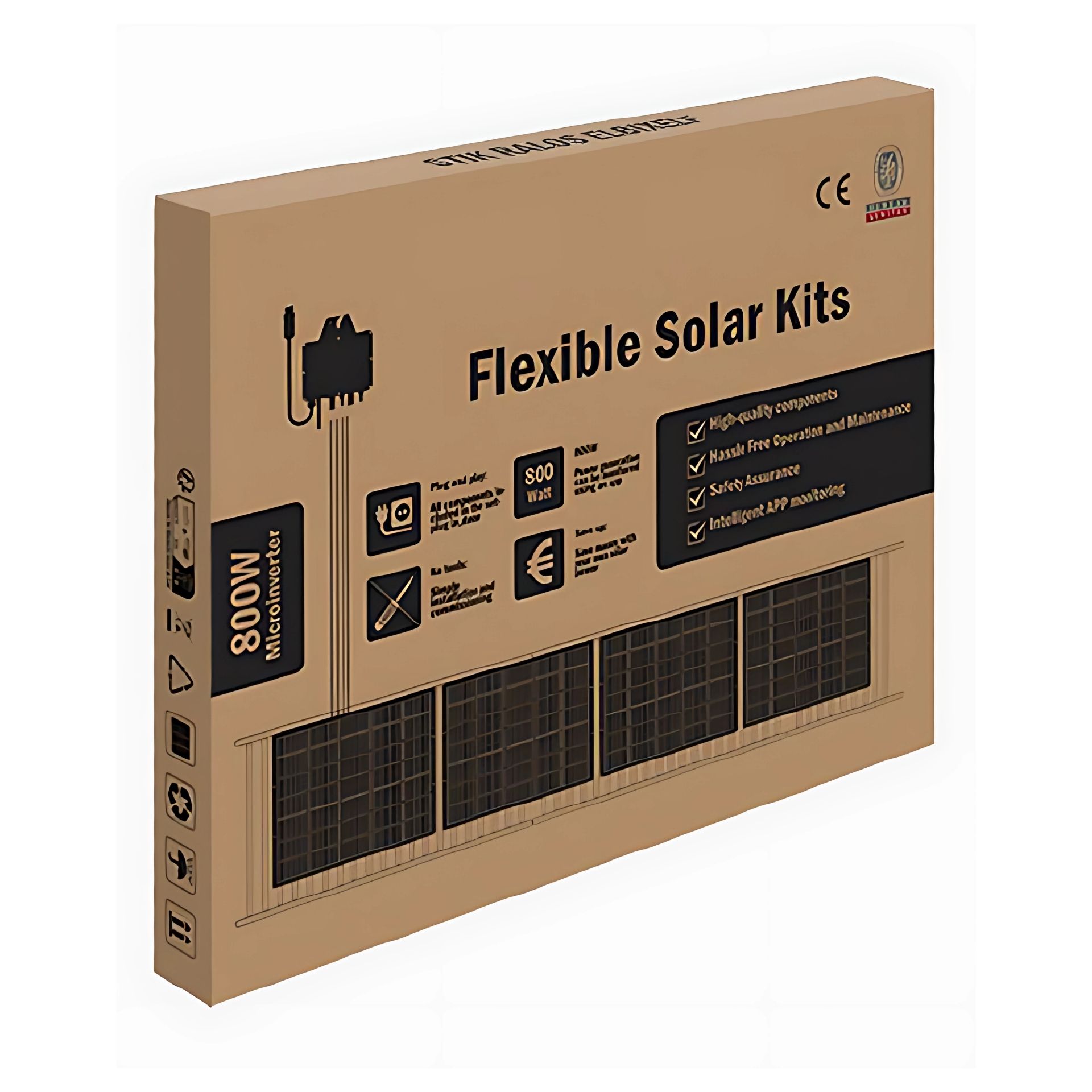 800W Balkon-Solarkit mit Speicher